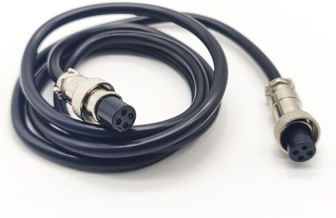 GX12 4 Pin Cable Double Female Head Aviation Cordset, GX12 4 Pin Panel Mount Circular Metal Aviation Connector Adapter Female to Female（1Meter） in Saudi Arabia