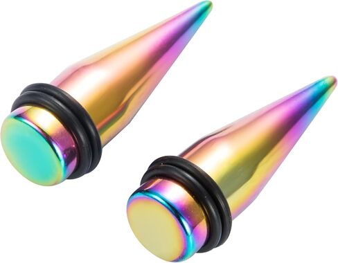 JDXN Stainless Steel Ear Stretching Taper Tunnel Starter Kit - 36 Piece Set 14G - 00G+Aftercare Jojoba Oil JDXN Stainless Steel Ear Stretching Taper Tunnel Starter Kit - 36 Piece Set 14G - 00G+Aftercare Jojoba Oil Tapers Plugs Eyelets Implant Grade Body P in Saudi Arabia