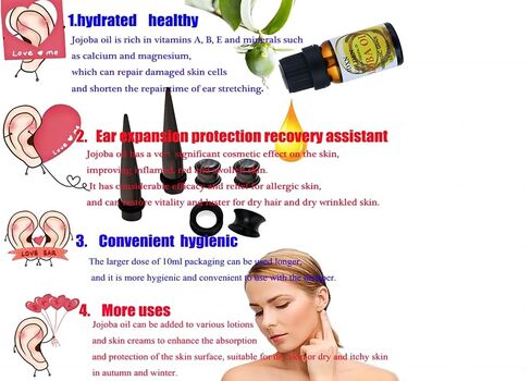 JDXN Stainless Steel Ear Stretching Taper Tunnel Starter Kit - 36 Piece Set 14G - 00G+Aftercare Jojoba Oil JDXN Stainless Steel Ear Stretching Taper Tunnel Starter Kit - 36 Piece Set 14G - 00G+Aftercare Jojoba Oil Tapers Plugs Eyelets Implant Grade Body P in Saudi Arabia