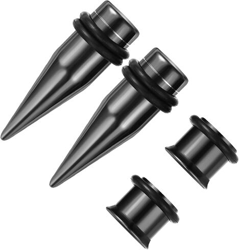 JDXN Stainless Steel Ear Stretching Taper Tunnel Starter Kit - 36 Piece Set 14G - 00G+Aftercare Jojoba Oil JDXN Stainless Steel Ear Stretching Taper Tunnel Starter Kit - 36 Piece Set 14G - 00G+Aftercare Jojoba Oil Tapers Plugs Eyelets Implant Grade Body P in Saudi Arabia