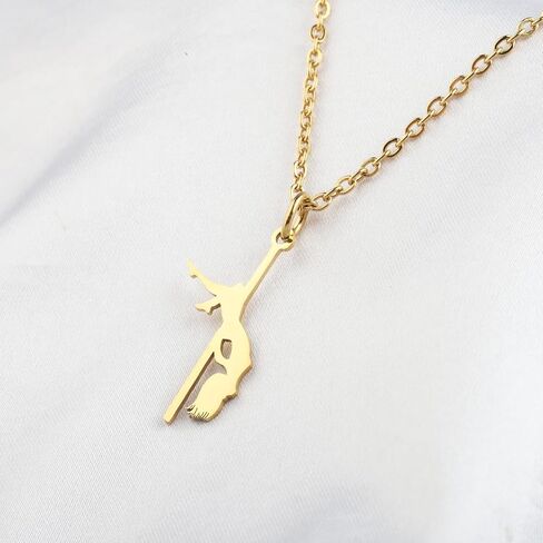Pole Dancer Gift Pole Dancing Pendant Necklace Dancing Lovers Earrings Jewelry Pole Dance Instructor Appreciation Gift in Saudi Arabia