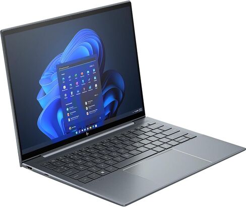كمبيوتر محمول HP Dragonfly G4 الفاخر بشاشة لمس 13.5 بوصة IPS 1920x1280 (Intel i7-1355U، 32 جيجابايت LPDDR5، 1 تيرابايت SSD، KYB بإضاءة خلفية، بصمة الإصبع، 2 Thunderbolt 4، مكبرات صوت B&O، WiFi 6E، Win11P) مع محور DKZ in Saudi Arabia