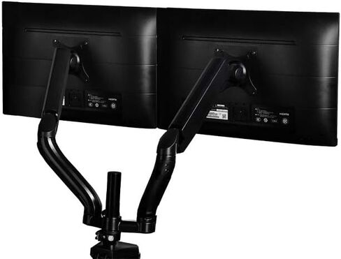 حامل شاشة FlexMount من Gelid Solutions - حامل شاشة زنبركية غاز لشاشتين - 2 محور USB مدمج - سعة تحميل 8 كجم لكل ذراع - VESA 100/75-Desk Harmony & Ergonomics in Kuwait