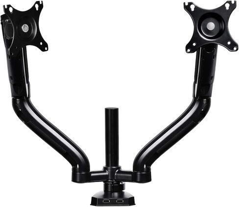 حامل شاشة FlexMount من Gelid Solutions - حامل شاشة زنبركية غاز لشاشتين - 2 محور USB مدمج - سعة تحميل 8 كجم لكل ذراع - VESA 100/75-Desk Harmony & Ergonomics in Kuwait