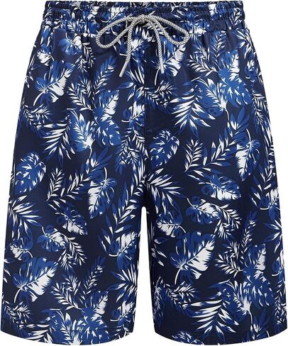 Hardaddy Mens Swim Trunks Quick Dry Swim Shorts with Bathing Mesh Lining Suit Hawaiian Beach Shorts with Pockets in Saudi Arabia