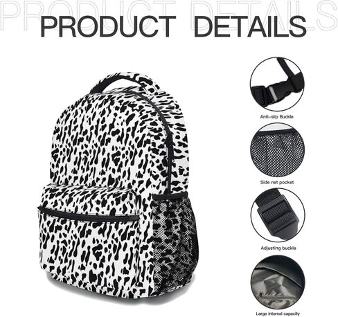 Kawani Leopard College Bookbags حقيبة ظهر مدرسية سوداء الفهد للفتيات والنساء المراهقات حقائب مدرسية حقائب كتب للسيدات ليوبارد حقائب ظهر للكمبيوتر المحمول للسفر والمشي لمسافات طويلة والتخييم وصالة الألعاب الرياضية Daypack in Kuwait