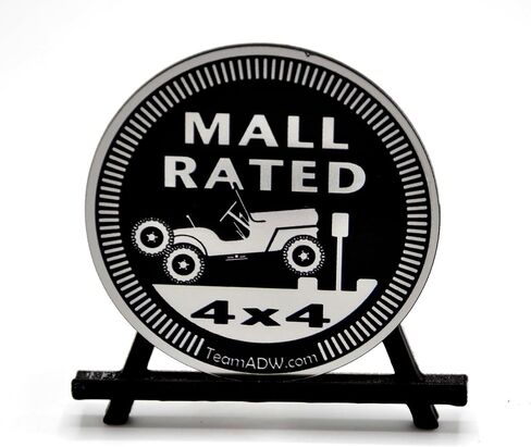 Mall Rated Badges for Jeep (Set of 2) - USA made (Fits Based Jeeps) in Saudi Arabia