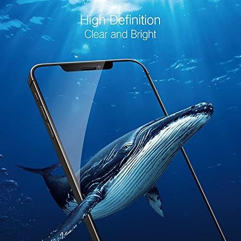 واقي شاشة من الزجاج المقوى المقاوم للضوء الأزرق متوافق مع هاتف iPhone 12 وiPhone 12 Pro مقاس 6.1 بوصة إصدار 2020، HD Clear Eye Care مضاد لبصمات الأصابع in Kuwait