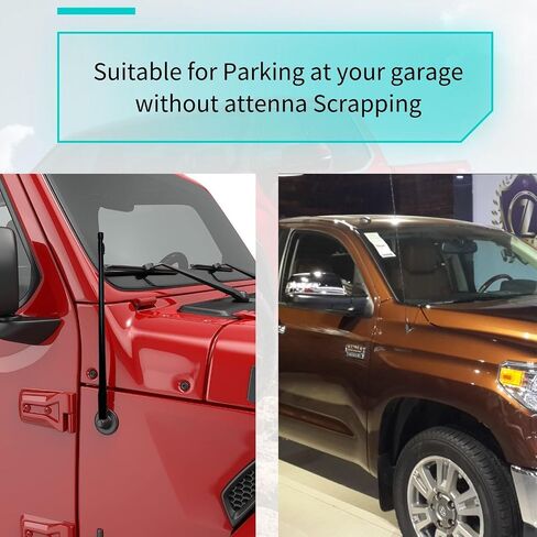 استبدال هوائي الشاحنة المرن مقاس 13 بوصة متوافق مع Toyota Tundra، Tacoma، Fj Cruiser، ملحق هوائي الراديو المرن المصمم لاستقبال راديو السيارة FM/AM in Saudi Arabia