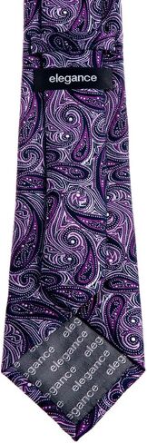 Retreez Elegant Paisley Art Pattern Woven Microfiber 3.15" Men's Tie in Saudi Arabia