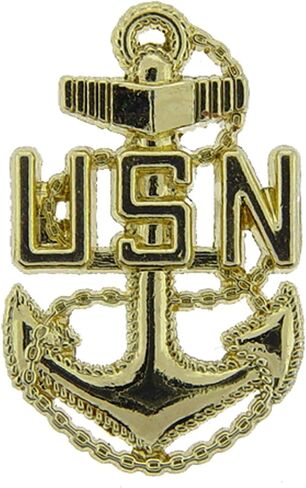 United States Navy USN CPO Chief Petty Officer 1" Lapel Pin in Saudi Arabia