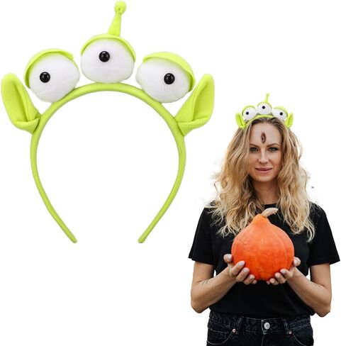 Alien Headband, Three-eyed Alien Headband Women Hairband, Alien Party Cosplay Costume Head-wear Accessories for Adults and Children(Green, 1 Pack) in Saudi Arabia