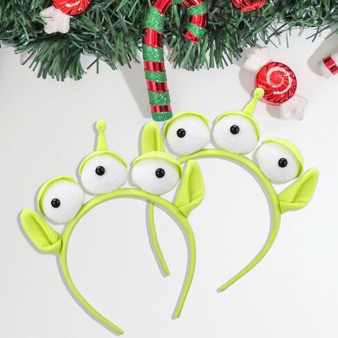 Alien Headband, Three-eyed Alien Headband Women Hairband, Alien Party Cosplay Costume Head-wear Accessories for Adults and Children(Green, 1 Pack) in Saudi Arabia