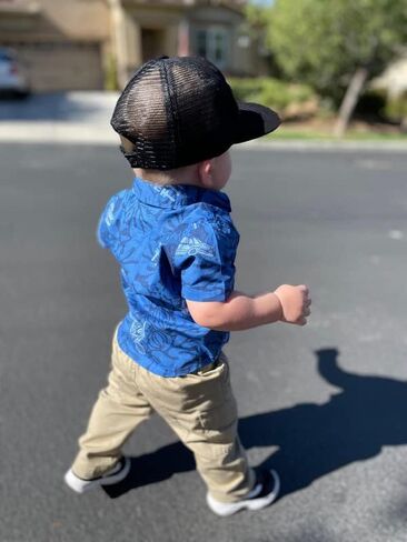 LAPG Kid's Short Sleeve Button Up Shirt, Kid's Hawaiian Shirt, Button Up Shirt for Children in Saudi Arabia