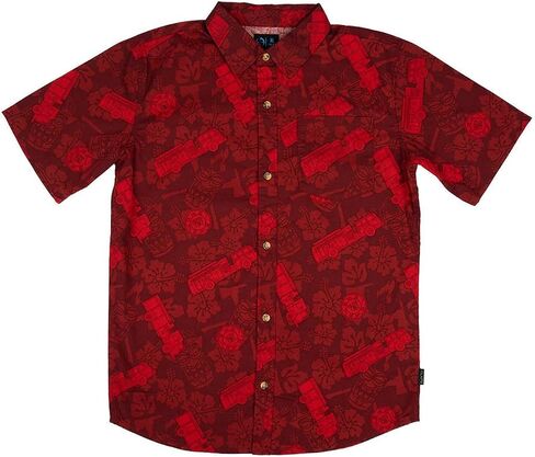 LAPG Kid's Short Sleeve Button Up Shirt, Kid's Hawaiian Shirt, Button Up Shirt for Children in Saudi Arabia