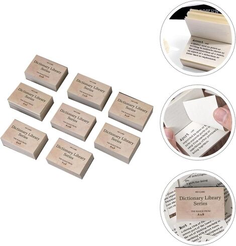 Dictionary Library Series Scrapbook Paper: 8 Books Word Themed Vintage Journaling Supplies Craft Paper for Writing DIY Travel Journal in Saudi Arabia