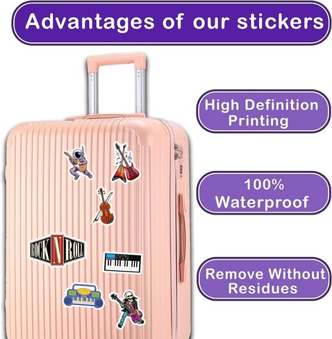 Pack 50 PCS Kawaii Stickers Animal Food Word Cute Vsco Vinyl Sticker Decals Waterproof Aesthetic for Wall Laptop Bike Car Bumper Helmet Water Bottle for Kids Girls in Kuwait