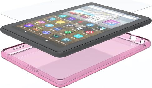 Made for Amazon Clear Case & Glass Screen Protector, for Fire HD 8 Tablet (2022 Release) | Clear in Saudi Arabia
