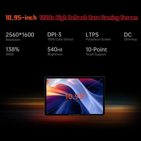 وحدة تحكم ألعاب محمولة ONE XPLAYER X1 مع شاشة لمس 10.95 بوصة 120 هرتز 2 كيلو، وIntel Ultra 7 155H مع ذاكرة وصول عشوائي 64 جيجا بايت و4 تيرابايت SSD in Kuwait