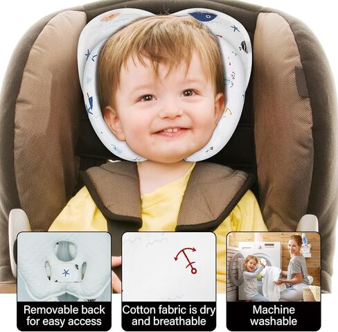 وسادة اثنان في واحد على شكل حرف U لمقعد السيارة أثناء السفر للرضع، تستخدم لدعم وحماية وسائد عربات الأطفال النائمة in Kuwait