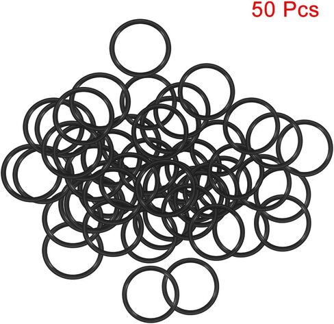 uxcell O-Rings Nitrile Rubber, 3mm Inner Diameter, 5mm OD, 1mm Width, Round Seal Gasket(Pack of 50) in Saudi Arabia