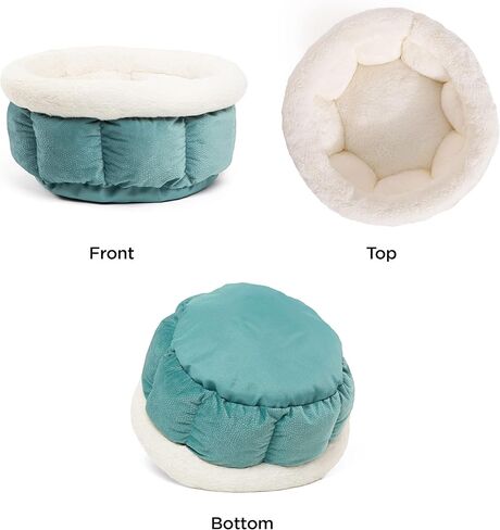 أفضل الأصدقاء من شيري كادل كوب إيلان، سرير مريح للقطط والكلاب مصنوع من الألياف الدقيقة في حوض سباحة قياسي in Kuwait