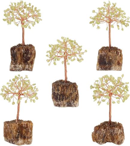 mookaitedecor Natural Citrine Crystal Tree on Amber Calcite Cluster Base Feng Shui Money Tree Ornament for Home Office Table Decor in Saudi Arabia