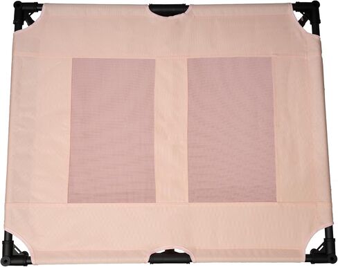 Small Elevated Dog Bed Outdoor Waterproof,Lifted Dog Cot Bed with Washable & Breathable Mesh,Raised Pet Hammock Bed with No-Slip Rubber Feet for Indoor & Outdoor Use,Pink,24 * 18 * 7 inches in Saudi Arabia