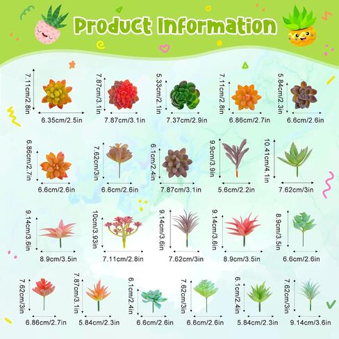 40 Pieces Artificial Succulent Plants Faux Succulents Realistic Fake Succulents Unpotted Mini Succulents for DIY Garden Home Office Indoor Decor in Saudi Arabia