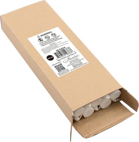 Stonebriar Tall 10" White Unscented Dripless 10 Count Taper Candles, 7 Hour Burn Time in Saudi Arabia