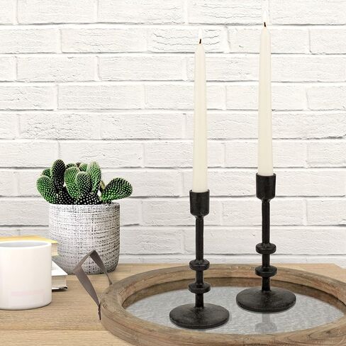 Stonebriar Tall 10" White Unscented Dripless 10 Count Taper Candles, 7 Hour Burn Time in Saudi Arabia