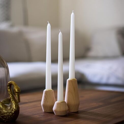 Stonebriar Tall 10" White Unscented Dripless 10 Count Taper Candles, 7 Hour Burn Time in Saudi Arabia