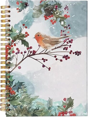 الشتاء أرنب الأرنب مجلة دفتر، هدايا دفتر لعيد الميلاد، هدايا الأرنب لمحبي الأرنب، هدايا لمحبي الأرانب، كتابة دفتر دوامة 5.5x8.3 in Kuwait