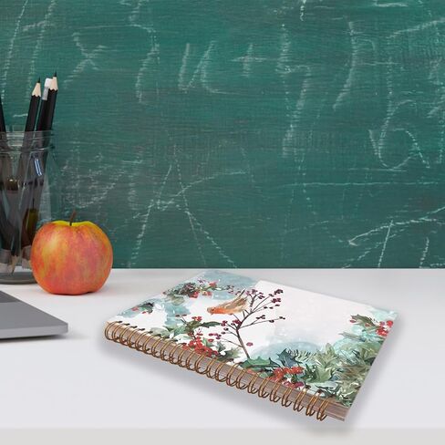 الشتاء أرنب الأرنب مجلة دفتر، هدايا دفتر لعيد الميلاد، هدايا الأرنب لمحبي الأرنب، هدايا لمحبي الأرانب، كتابة دفتر دوامة 5.5x8.3 in Kuwait