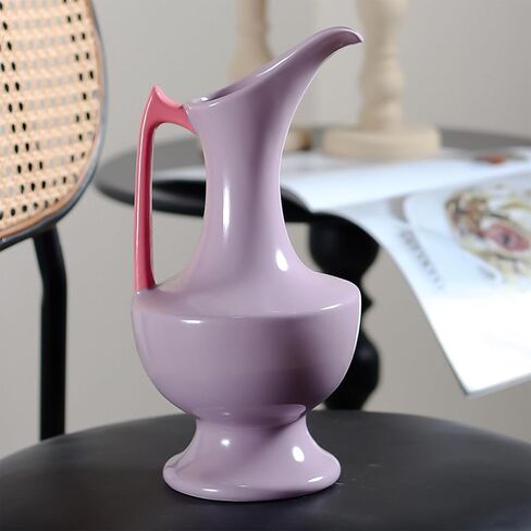 Ceramic Flower Vase,Retro Vase,Decor for Family,Living Room,Office,Reception Room,Restaurant,etc,Unique Gift in Saudi Arabia