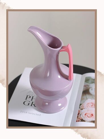 Ceramic Flower Vase,Retro Vase,Decor for Family,Living Room,Office,Reception Room,Restaurant,etc,Unique Gift in Saudi Arabia