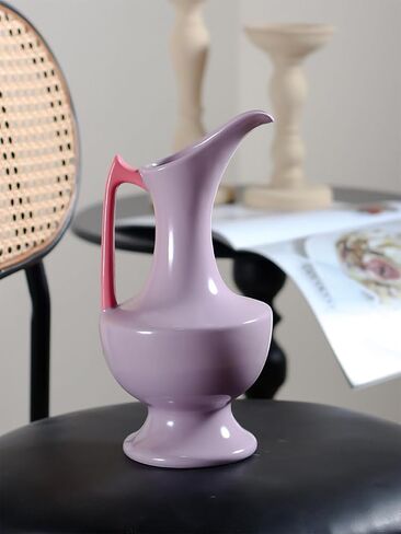 Ceramic Flower Vase,Retro Vase,Decor for Family,Living Room,Office,Reception Room,Restaurant,etc,Unique Gift in Saudi Arabia