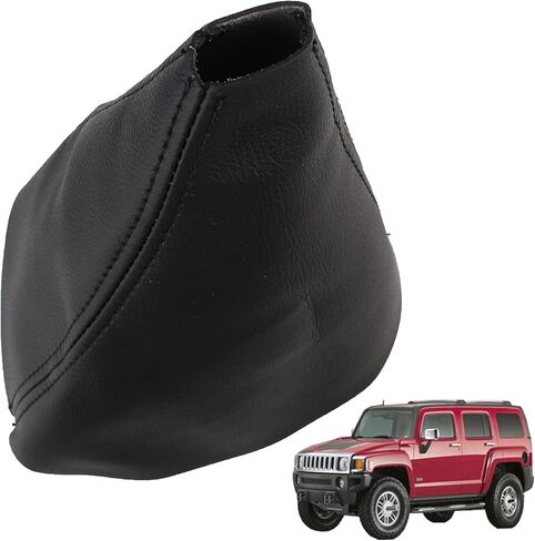 Automatic Leather Shifter Boot Shift Cover Black Fits for 2005-2011 Hummer H3 in Saudi Arabia