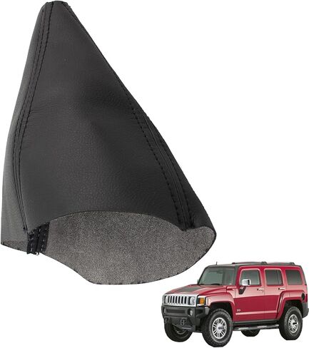 Automatic Leather Shifter Boot Shift Cover Black Fits for 2005-2011 Hummer H3 in Saudi Arabia