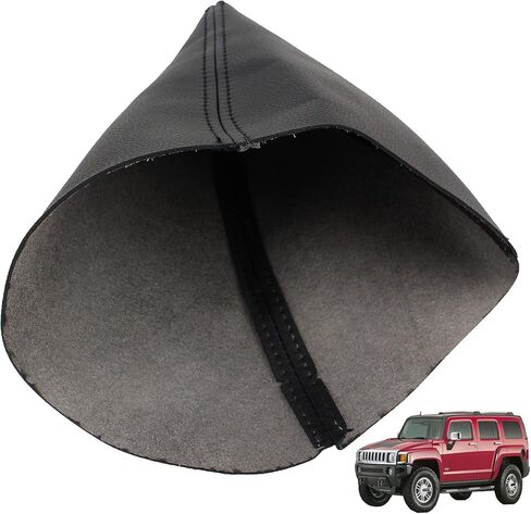 Automatic Leather Shifter Boot Shift Cover Black Fits for 2005-2011 Hummer H3 in Saudi Arabia