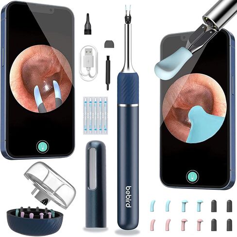 Ear Wax Removal Kit，3-in-1 Ear Wax Removal Tool with Camera, Ear Pick & Tweezers Mode, 1000W Ear Scope for Precision Earwax Removal，12 Ear Scoop Ear Tips Replacement Base Storage （N5pro） in Saudi Arabia