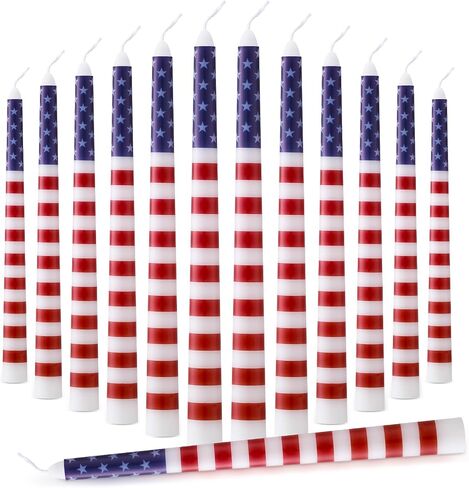 12 Pcs Christmas Taper Candles 10 Inch Tall Red and White Stripes Candles Long Burning Candles Christmas Decoration Christmas Candle for Christmas Dinner Xmas Party Table Decoration in Saudi Arabia