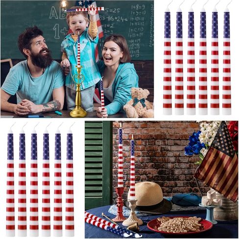 12 Pcs Christmas Taper Candles 10 Inch Tall Red and White Stripes Candles Long Burning Candles Christmas Decoration Christmas Candle for Christmas Dinner Xmas Party Table Decoration in Saudi Arabia