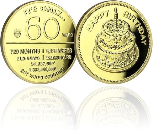 CHURYUML 40th Birthday Gifts for Women or Men Happy 40th Birthday Coin Unique 40 Year Old Gift Ideas Lucky Commemorative Coins for Mom Dad Friends Sisters Brothers in Saudi Arabia