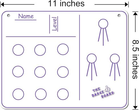 Badge Board Reward Chart with Levels for Kids Behavior and Motivation (Blue) in Saudi Arabia