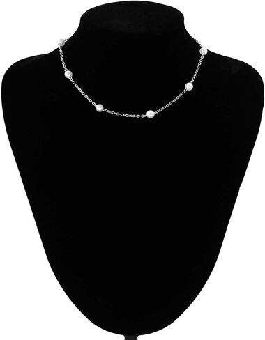 Pearl Necklace and Earring Set Pearl Choker Necklace for Women Dainty Bracelet Pearl Dangling Earrings Pearl Wedding Jewelry Sets for Brides in Saudi Arabia