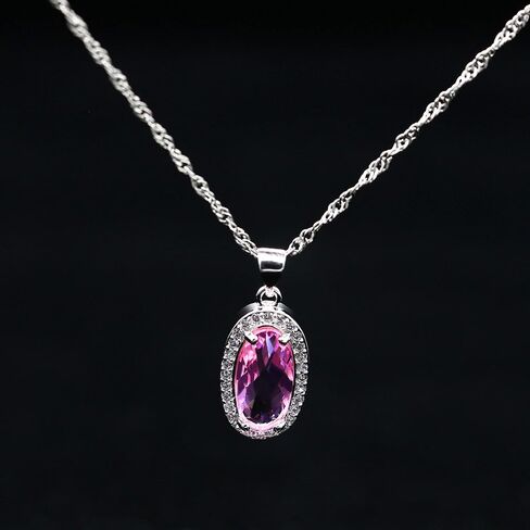 Uloveido Big oval Shape Crystal Drop Pendant Necklace, Earrings and Rings Wedding Jewelry Set for Bridal Women Birthday Anniversary T482 in Saudi Arabia