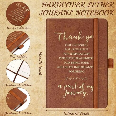 48 Pcs Employee Appreciation Gifts Hardcover Executive Notebooks A6,24 Thank You Notebooks Motivational Journals and 24 Pens Bulk for Team Employee Volunteer(Multi Colors, Thank You) in Saudi Arabia