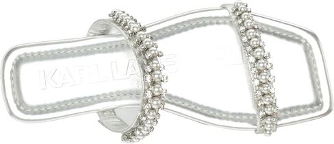 Karl Lagerfeld Paris Women's Payzlee Embellished Flat Sandal Slide in Saudi Arabia