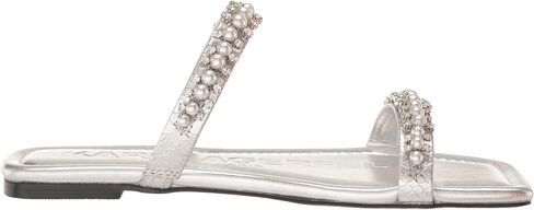 Karl Lagerfeld Paris Women's Payzlee Embellished Flat Sandal Slide in Saudi Arabia